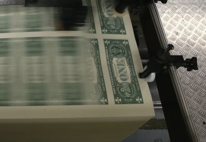 Money being printed